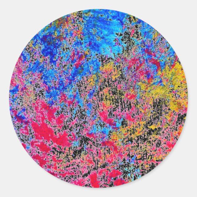 Färgrundetikett Runt Klistermärke (Framsida)