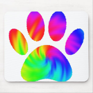 Färgruta, Hund, utskrift grafik Musmatta