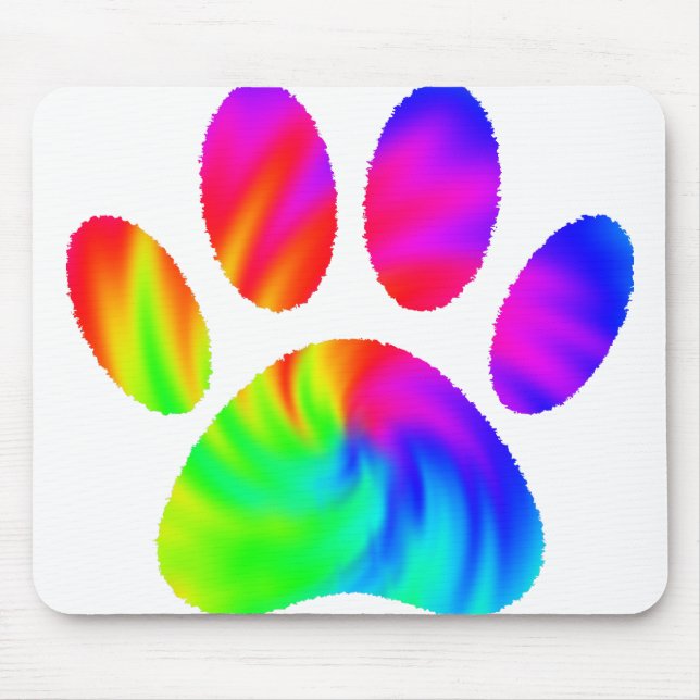 Färgruta, Hund, utskrift grafik Musmatta (Framsidan)
