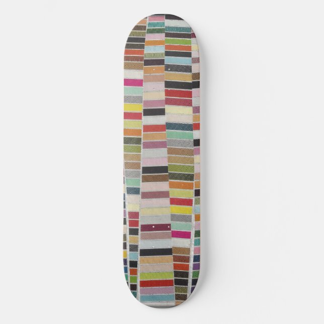 Färgrutor för överdragen Multifärgad Skateboard Bräda 20,5 Cm (Framsida)