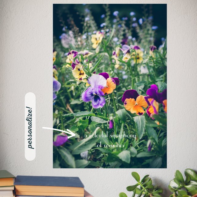 Färgrutor i en sommarträdgård i land poster (Skapare uppladdad)