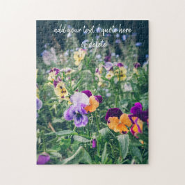 Färgrutor i en sommarträdgård i land pussel