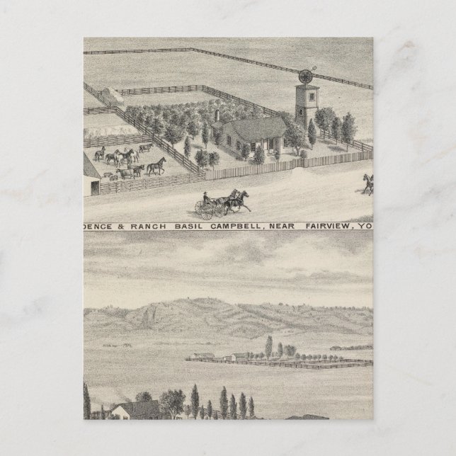 Färgrutor, rancher vykort (Framsida)