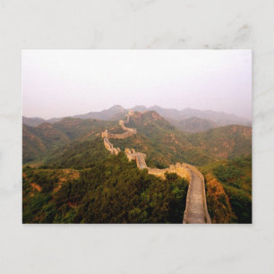Färgscenen vid den underbarare väggen av China Vykort