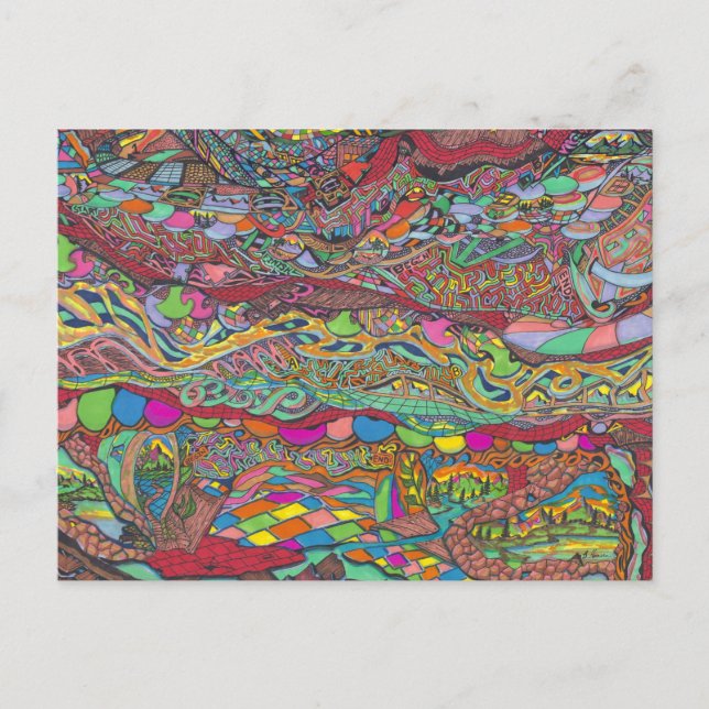 Färgscener i Mazes Vykort (Framsida)