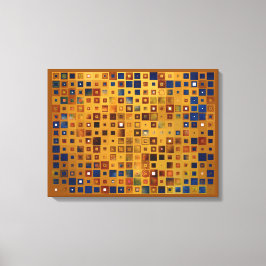 Färgschack abstrakt mönster canvastryck