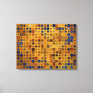 Färgschack abstrakt mönster canvastryck