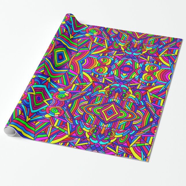 Färgschaos 2 presentpapper (Utrullad)
