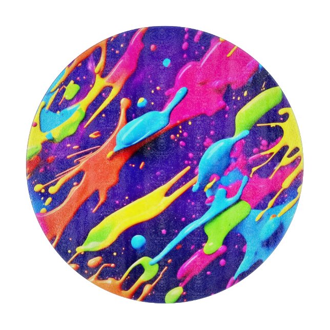 Färgschaos i Abstrakt Splatter (Framsidan)