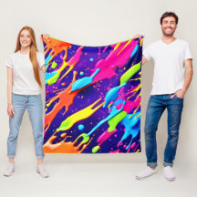 Färgschaos i Abstrakt Splatter