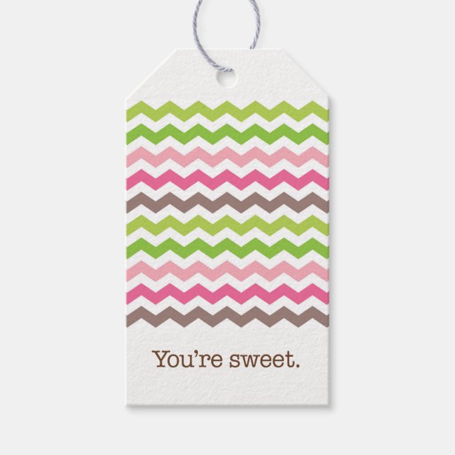 Färgschevron rand presentetikett (Framsidan)