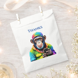 Färgschimpans med Mobil-