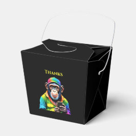 Färgschimpans med Mobil- Presentaskar