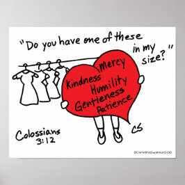 Färgsianer 3:12 Poster rött hjärta