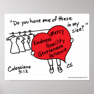 Färgsianer 3:12 Poster rött hjärta