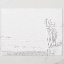 Färgsida - Century Plant över Ocean