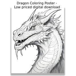 Färgsida - Dra, Färg eget Poster