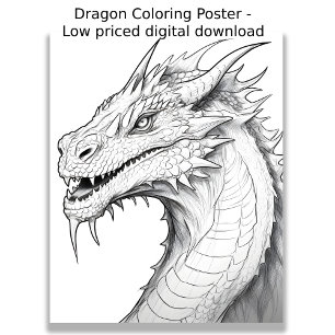 Färgsida - Dra, Färg eget Poster