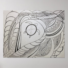 Färgsida för abstrakt poster