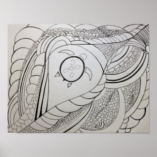 Färgsida för abstrakt poster