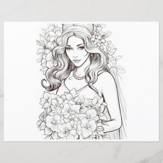 Färgsida för bröllop - Roligt för alla gäster