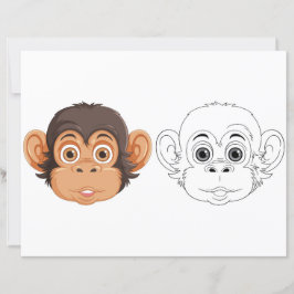 Färgsida för enfärgshuvudet