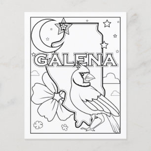 färgsida för galena illinois-tillståndsform flygblad