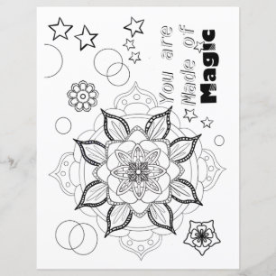 Färgsida för magiska vuxarna