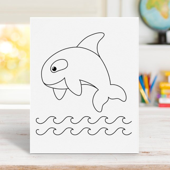 Färgsida för Orca Whale Poster (Skapare uppladdad)