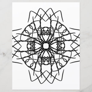 Färgsida för tribal Celtic Flower Mandala