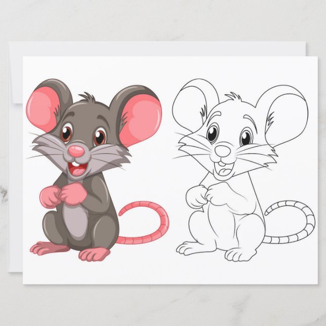 Färgsida för tyst Tecknad (Framsida)