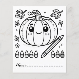 Färgsidor för Pumpkin-Thanksgiving för ljus Flygblad