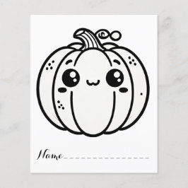 Färgsidor för Pumpkin-Thanksgiving för ljus Flygblad