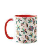 Färgsiga seasheller sömlösa mönster