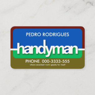 Färgsignal för Handyman Ram Visitkort