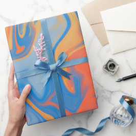 FÄRGSKÄRLOR FÖR BLÅ ORANGE MÖNSTER PRESENTPAPPER