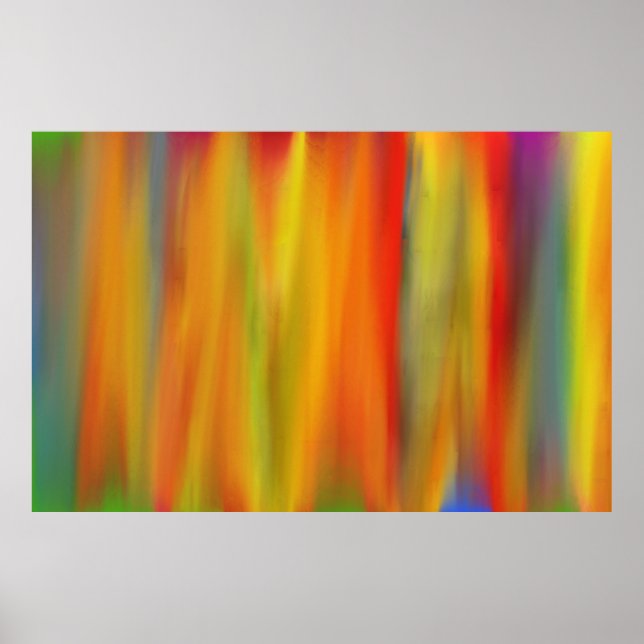 FÄRGSKÄRM HIMLAR PAINT RAINBOW ART 5 POSTER (Framsidan)