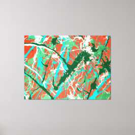 FÄRGSKÄRM LXIX - Åtgärdsmålning - Canvastryck