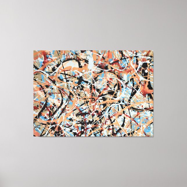 FÄRGSKÄRM LXVI - Åtgärdsmålning - Canvastryck (Framsida)