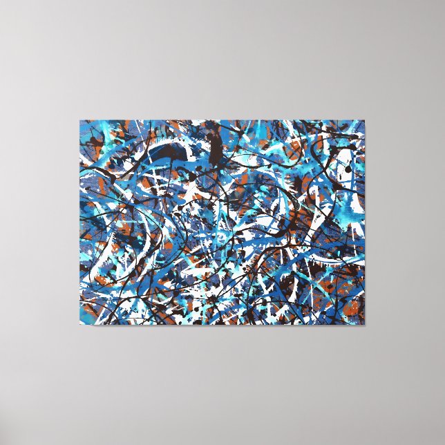 FÄRGSKÄRM LXVII - Åtgärdsmålning - Canvastryck (Framsida)