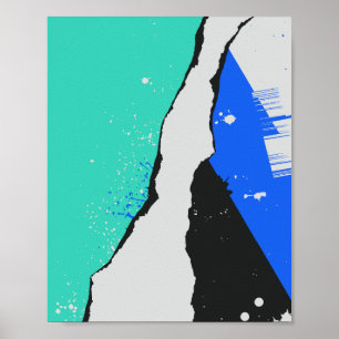 Färgskikt och stänk poster