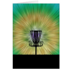 Färgskiva Golf Basket Hälsningskort