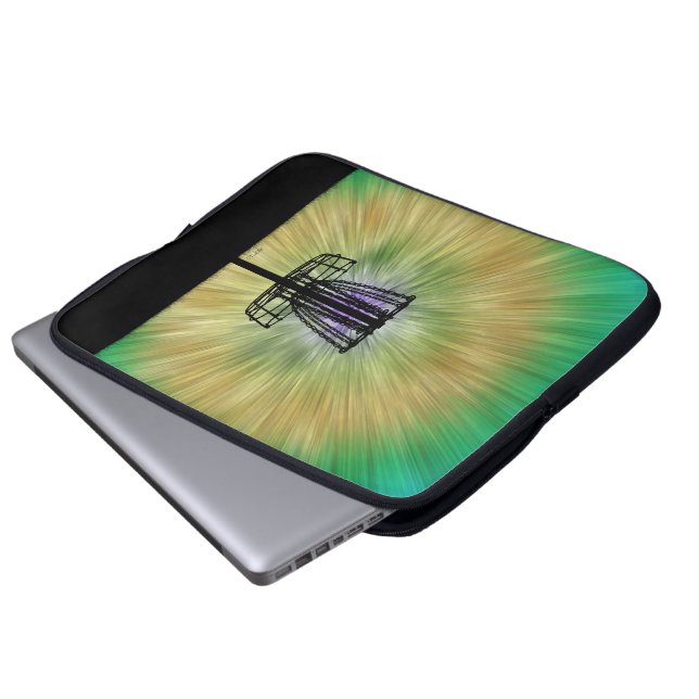Färgskiva Golf Basket Laptop Sleeve (Framre botten)