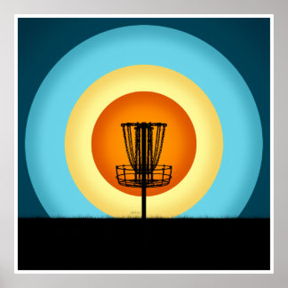 Färgskiva Golf Basket Poster