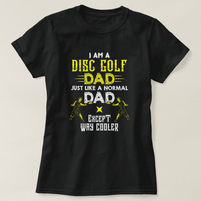 Färgskiva Golf pappa T Shirt (Design framsida)