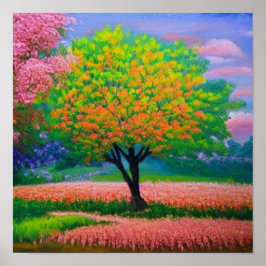 Färgskog Poster