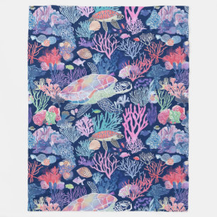 Färgsköldpadda av chic fleecefilt