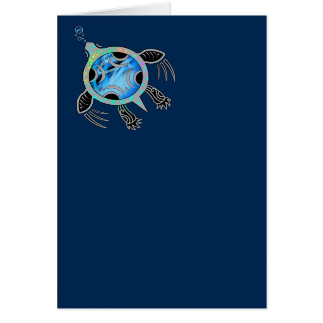 Färgsköldpadda Hälsningskort (Framsidan)