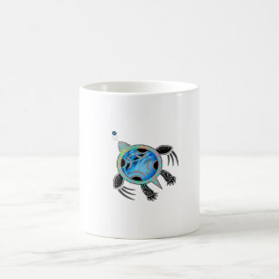 Färgsköldpadda Kaffemugg