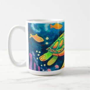 Färgsköldpadda Kaffemugg